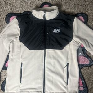 New Balance Black and White Fleece Jacket